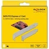 Delock 90406 - PCIe - SATA - PCI 2.0 - Windows 10,Windows 7,Windows 8.1 - Hanging box