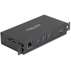 Karta jungiama į tinklą Delock 3 Port USB 5 Gbps Hub + RJ45 Gigabit LAN PoE++ Port złącze hosta USB Type-C™ w obudowie metalowej i 1,5 kV Isolation