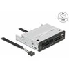 Delock 3.5? USB 2.0 kortelių skaitytuvas, 5 lizdai + 1 x USB 2.0 A tipo lizdas