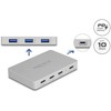 Delock 7 Port USB Hub su 4 x gniazdo USB Type-C i 3 x gniazdo USB Typ-A su PD 82 W (64279)