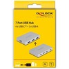 Delock 7 Port USB Hub su 4 x gniazdo USB Type-C i 3 x gniazdo USB Typ-A su PD 82 W (64279)