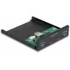 Šakotuvas Delock 3.5? USB 3.2 Gen 1 priekinis skydelis 2 x USB Type-C™ + 2 x USB Type-A