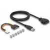 Šakotuvas Delock 3.5? USB 3.2 Gen 1 priekinis skydelis 2 x USB Type-C™ + 2 x USB Type-A