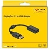 „Delock“ adapteris „DisplayPort 1.1“, pasyvus juodas HDMI lizdas