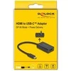 Delock Adapteris HDMI Buchse zu USB Type-C™ Stecker (DP Alt Mode) - 4K mit PD 100 W
