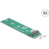 Delock Adapteris M.2 Key A+E Stecker zu M.2 Key M Slot