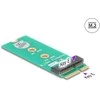 Delock Adapteris M.2 Key E Stecker zu M.2 Key E Slot - Portschoner und Verlängerung