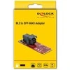 Šakotuvas DeLOCK 62721, PCIe, M.2, PCIe 3.0, Juoda, Raudona, 12 Gbit/s, -10 - 85 °C
