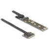 Delock Adapteris Mini PCIe Stecker zu M.2 Key M Buchse mit Kabelis 20 cm