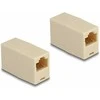 Delock Adapteris RJ45 Buchse zu RJ45 Buchse UTP beige