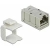 Delock Adapteris RJ45 lizdas su RJ45 lizdu kompaktiškas Cat.6A metalinis