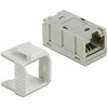 Delock Adapteris RJ45 lizdas su RJ45 lizdu kompaktiškas Cat.6A metalinis