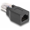 Delock Adapteris RJ50 Stecker zu Buchse Belegung 1:1 juodas