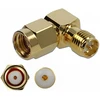 Delock Adapteris RP-SMA Stecker zu RP-SMA Buchse 90° 10 GHz