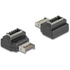 Delock Adapteris USB 10 Gbps Typ-E Key A Stecker zu Buchse gewinkelt