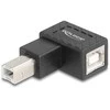DELOCK Adapteris USB 2.0 B Stecker zu B Buchse 90° links gew.