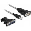 Kabelis USB Delock USB-A - RS-232 1.8 m Juodas (61314)