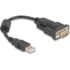 Kabelis USB Delock USB-A - RS-232 0.25 m Juodas (61549)