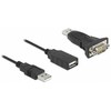 Kabelis USB Delock USB-A - RS-232 0.8 m Juodas (61506)