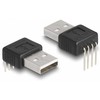 Delock Adapteris USB 2.0 Type-A Stecker zu 4 Pin 90° gewinkelt