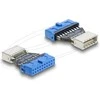 Delock Adapteris USB 5 Gbps 20 Pin Pfostenbuchse zu USB 5 Gbps Typ-E Key B Buchse