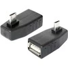 Delock Adapteris USB microUSB male > USB 2.0 female, OTG, 90° rectangular (65474)