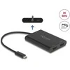 Delock USB-C adapteris su dviguba HDMI jungtimi ir PD funkcija