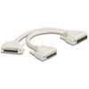 Delock Adapteris Y-Kabelis Splitter D-Sub HD 44 Pin Stecker zu 2 x D-Sub HD 44 Pin Buchse mit Schrauben 30 cm