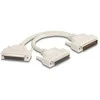 Delock Adapteris Y-Kabelis Splitter D-Sub HD 50 Pin Stecker zu 2 x D-Sub HD 50 Pin Buchse mit Schrauben 30 cm