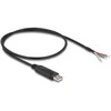 Delock Adapterkabel USB 2.0 Typ-A zu seriell RS-485 3 x offene Kabelenden 0,5 m