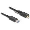 Delock Aktives Optisches Kabelis USB 10 Gbps Typ-A Stecker zu USB Type-C™ Stecker mit Schrauben seitlich 15 m