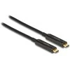 Delock Aktives Optisches USB-C Videokabel 4K 60Hz (juodas, 5 Meter)