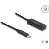 Kabelis USB Delock USB-C - USB-C 3 m Juodas (80027)