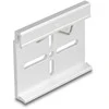 Delock Aliuminio Montageclip für Hutschiene 60,0 x 47,8 mm sidabrinis