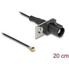 Delock Antennenkabel FAKRA A Stecker zu MHF® I Stecker 1,13 - 20 cm 1 vorgestanztes Loch