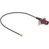Delock Antennenkabel FAKRA D Stecker zu MHF® I Stecker 1,13 - 20 cm 1 vorgestanztes Loch