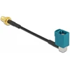 DELOCK Antennenkabel FAKRA Z Buchse 90 zu SMA Buchse zum Einbau RG-174 10cm