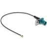 Delock Antennenkabel FAKRA Z Stecker zu MHF® I Stecker 1,13 - 20 cm 2 vorgestanztes Loch