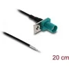 Delock Antennenkabel FAKRA Z Stecker zu offenen Kabelenden 1,13 - 20 cm 1 vorgestanztes Loch