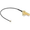 DELOCK Antennenkabel RP-SMA 90 PCB Buchse zum Einbau zu I-PEX Inc. MHF I Stecker 1.13 15cm Gewindelnge 15mm