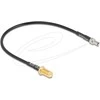 Delock Antennenkabel RP-SMA Buchse zum Einbau zu TS-9 Stecker RG-174 20 cm