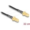 Delock Antennenkabel RP-SMA Buchse zum Einbau zu RP-SMA Buchse zum Einbau RG-174 32 cm