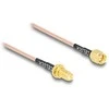 DELOCK Antennenkabel SMA Stecker zu SMA Buchse zum Einbau RG-316 75cm