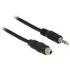 Kabelis Delock DeLOCK 1m, 2x3.5mm kabelis audio 3.5mm Juodas