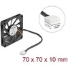 Wentylator Delock DeLOCK 67315, Fan, 7 cm, 0.42 m³/h, Juodas
