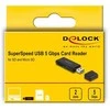 Delock 91002 - MicroSD (TransFlash) - SD - SDHC - SDXC - Juodas - 5000 Mbit/s - USB - 21 mm - 70 mm