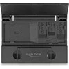 Delock Card Reader USB 5 Gbps USB Type-C™ / Typ-A für SD und Micro SD Speicherkarten mit praktischem Speicherkarten Dėklas - juodas