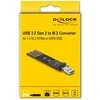 Kieszeń Delock DELOCK Combo Konverter für M.2 NVMe PCIe/SATA SSD USB 3.2