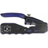 Delock Crimp-Zange für 8P/ RJ45 Modularstecker (juodas/blau, mit Klinge und Abisolierer (Easy-Connect))