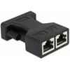 Delock D-Sub 15 Pin Buchse zu 2 x RJ45 Buchse AUI (Attachment Unit Interface) Adapteris